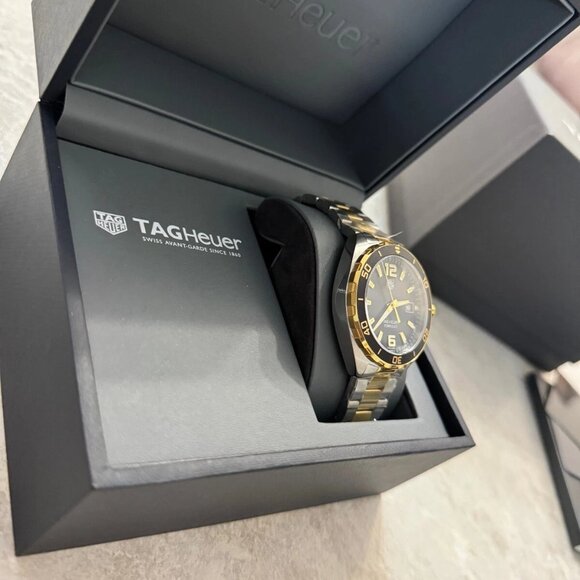 Authentic Tag Heuer 41mm Formula 1 Black Gold Quartz Men's Watch WAZ1121.BB0879 - Picture 5 of 8